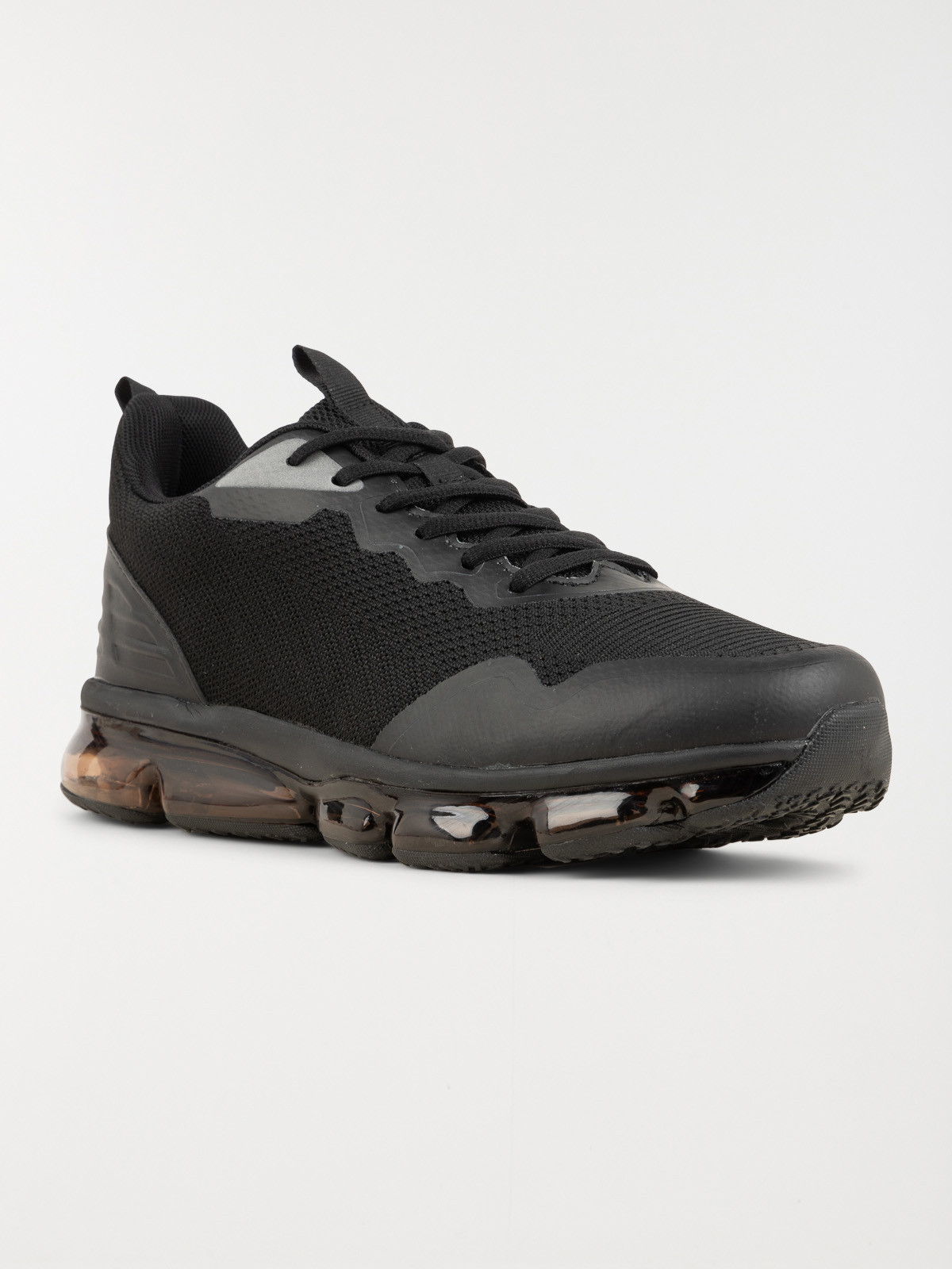 Baskets bi-matières homme noir (40-46)