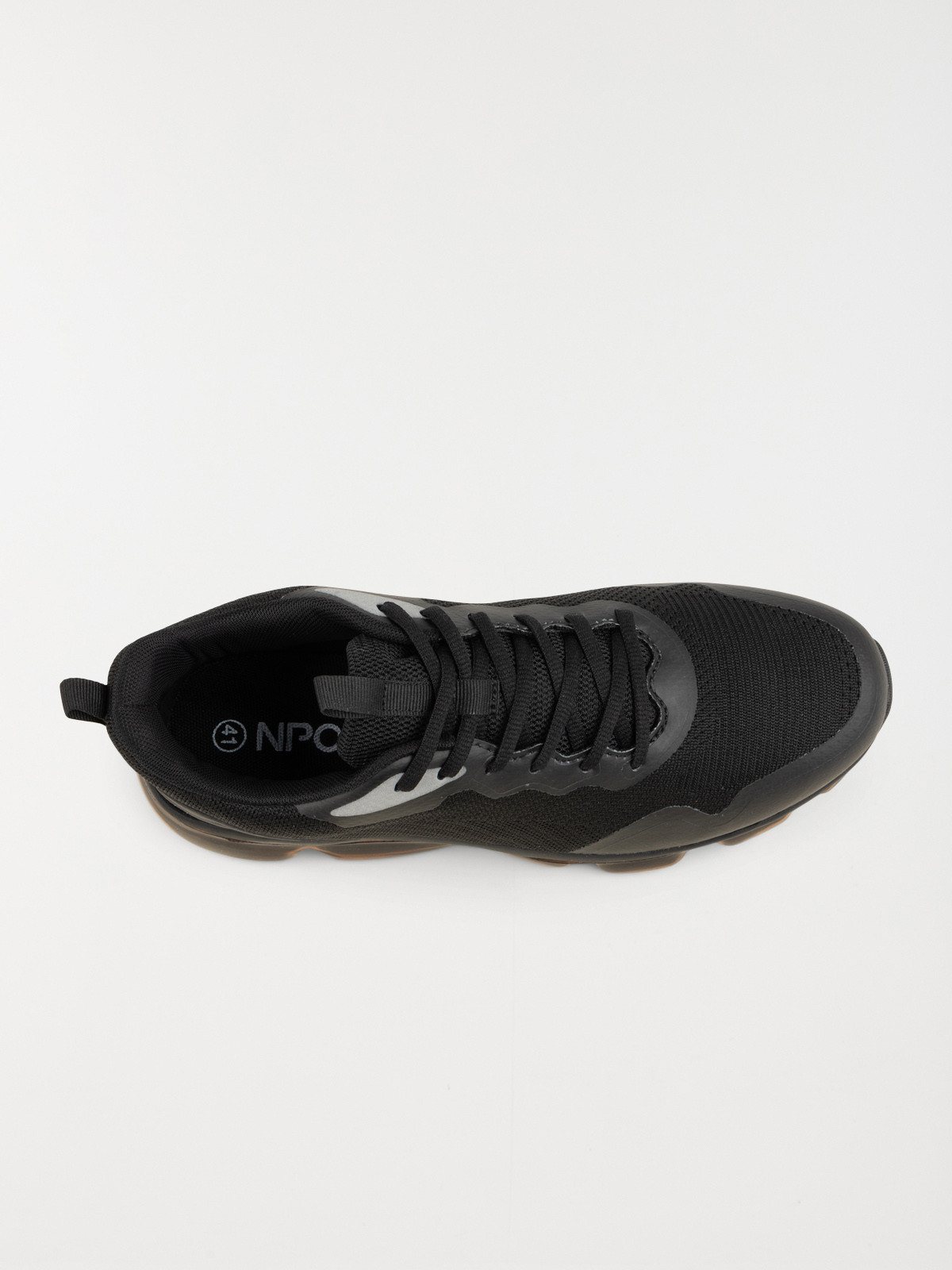 Baskets bi-matières homme noir (40-46)