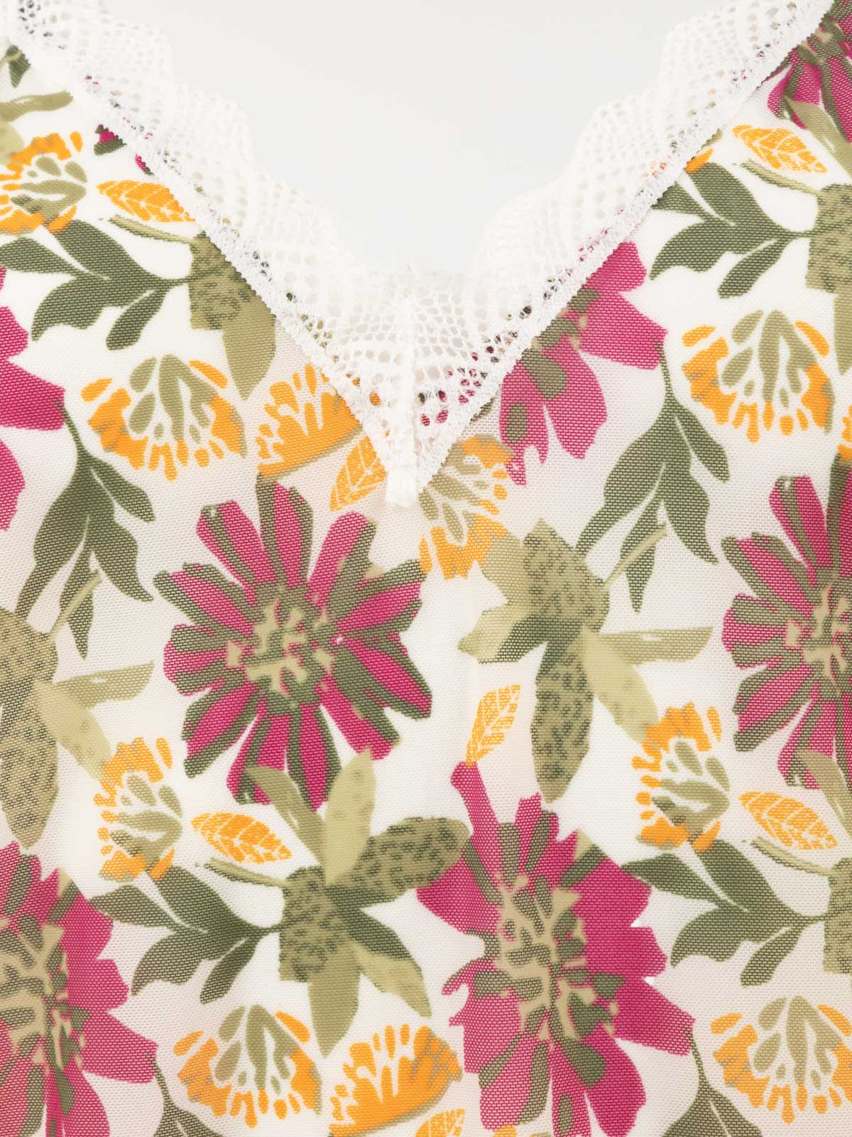 Nuisette imprimée florale femme