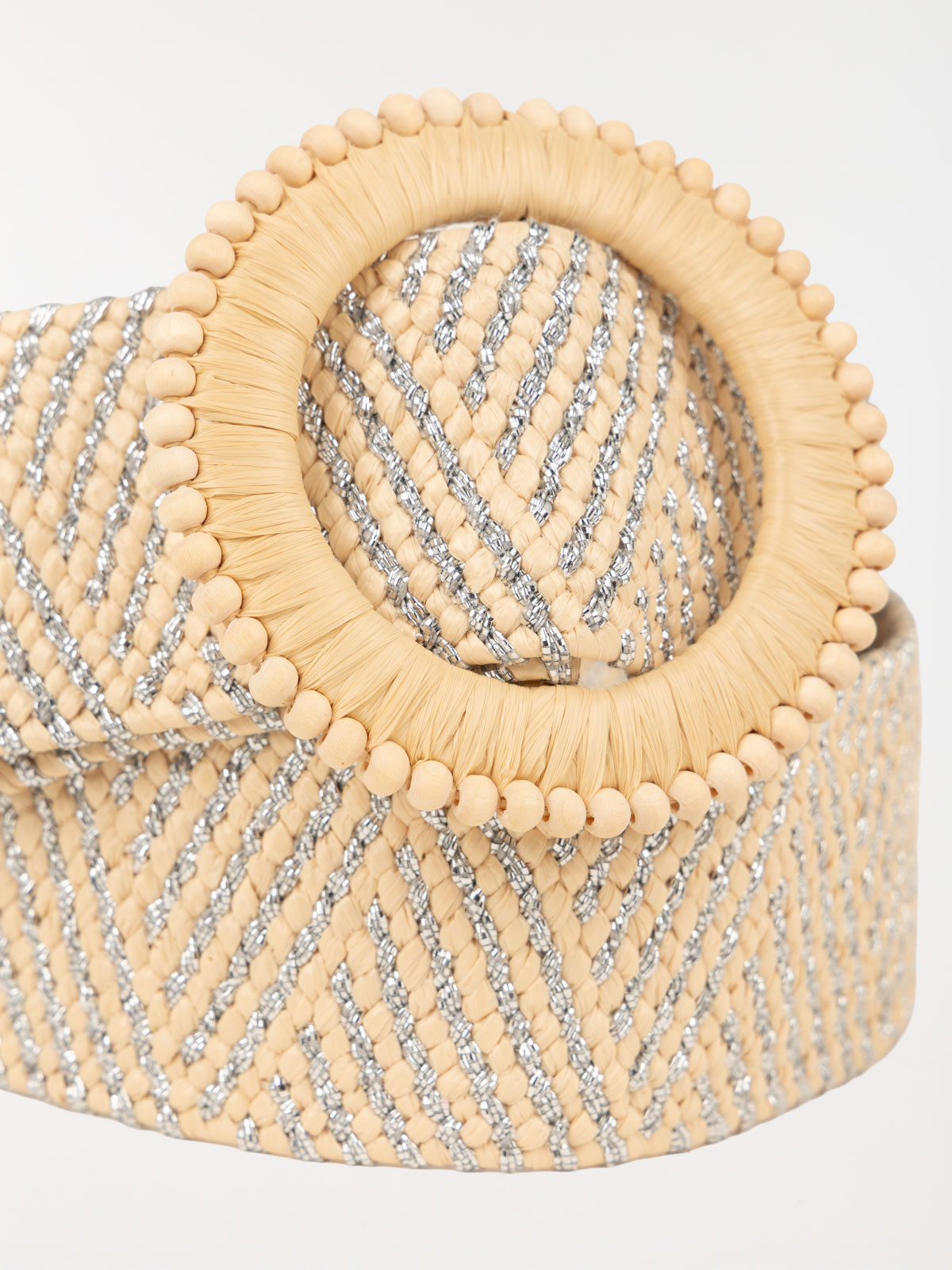 Ceinture élastiquée brillante femme