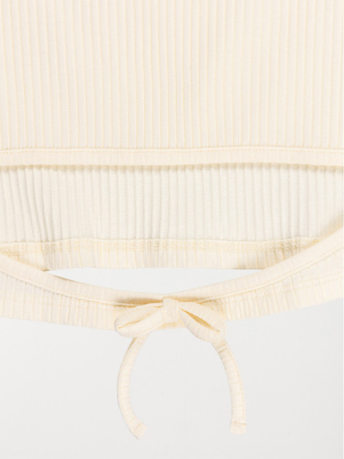 Tee-shirt vanille côtelé...