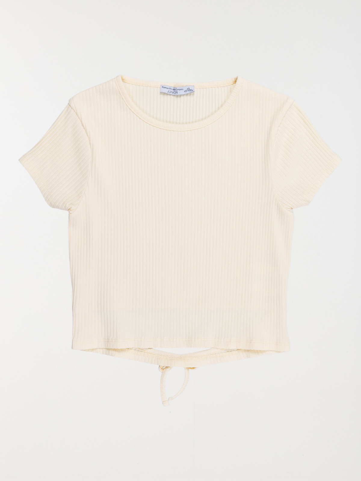 Tee-shirt vanille côtelé fille (XXS-M)