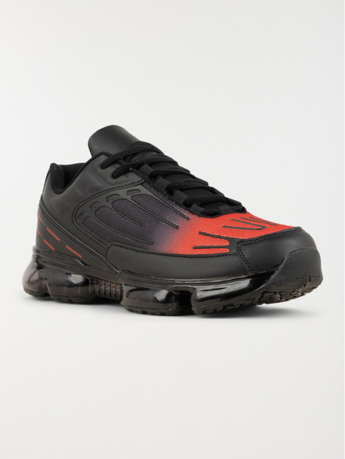 Baskets noires et rouges homme (40-46)