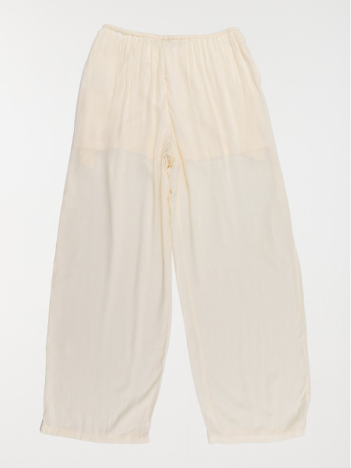 Pantalon large vanille...