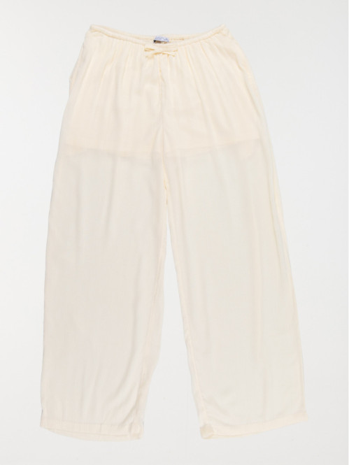 Pantalon large vanille...