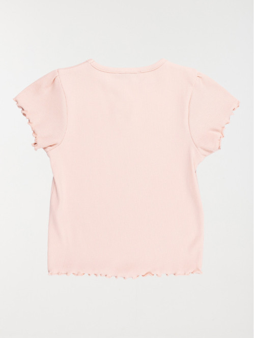 T-shirt fleur ajourée fille...