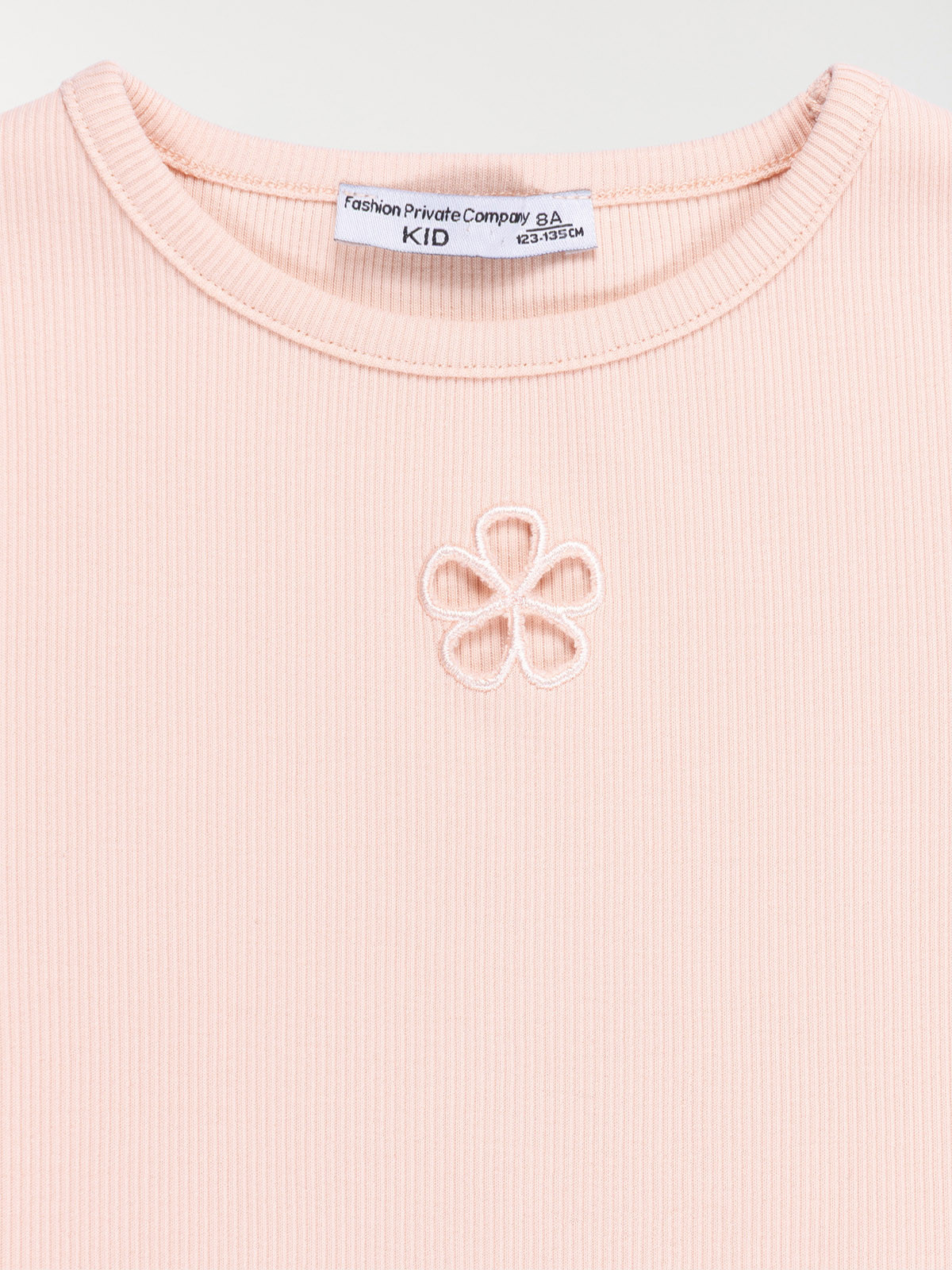 T-shirt fleur ajourée fille (3-12A)