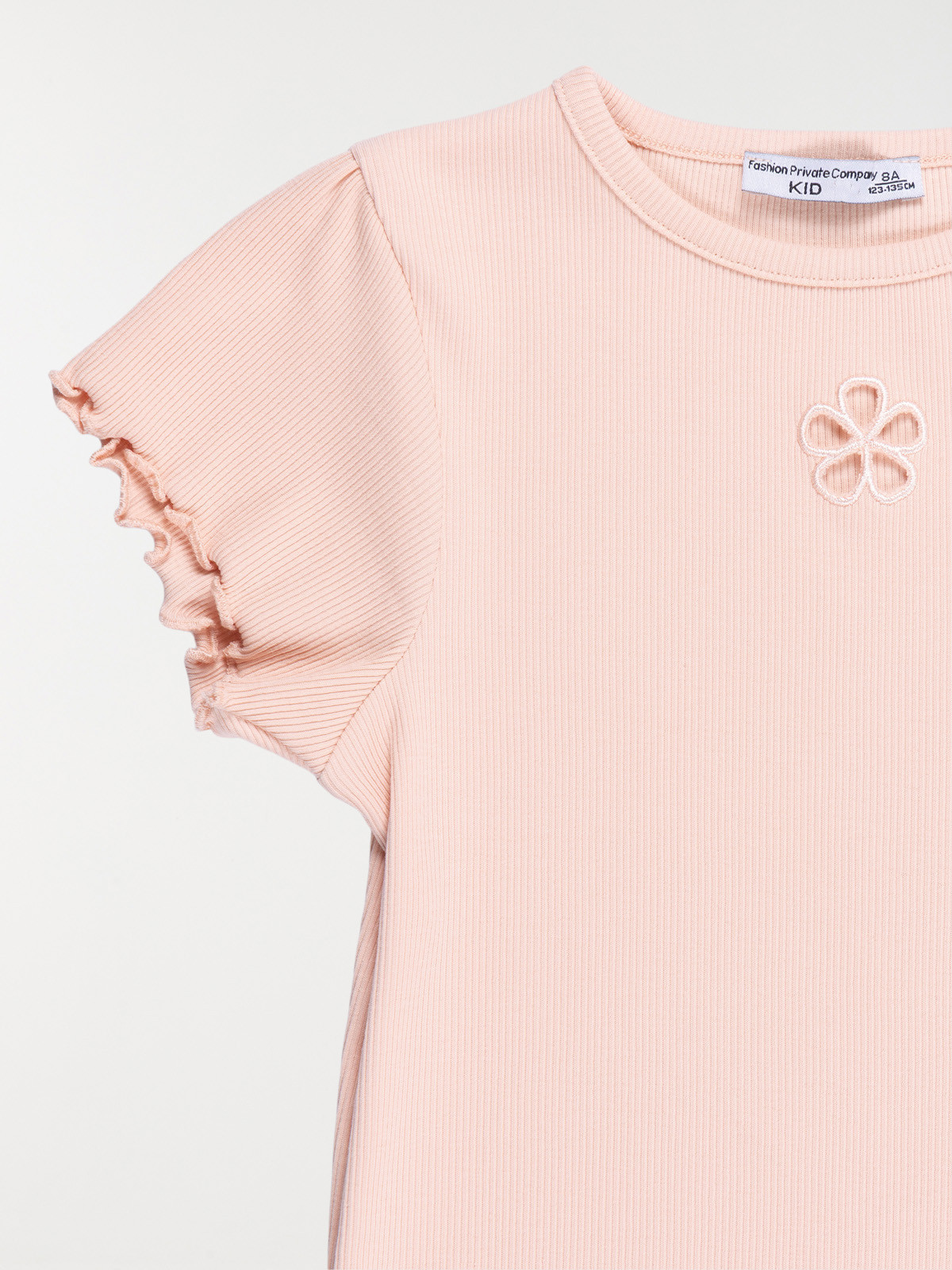 T-shirt fleur ajourée fille (3-12A)