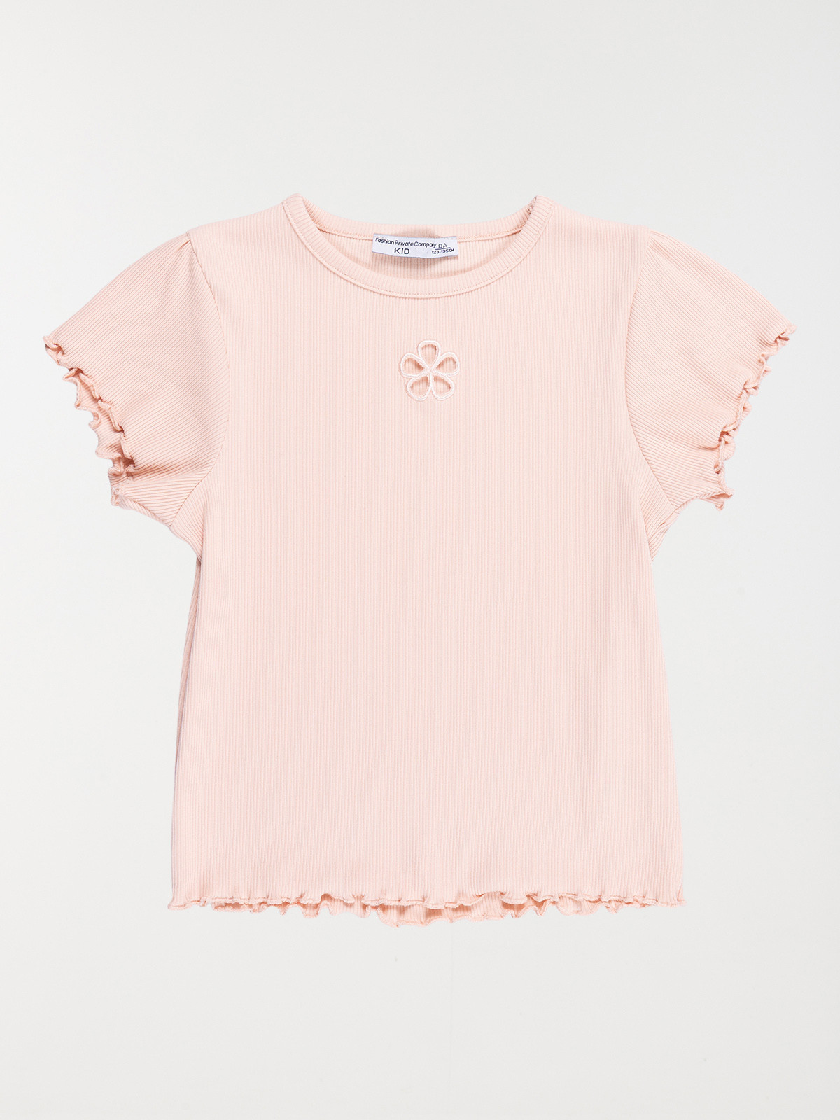 T-shirt fleur ajourée fille (3-12A)