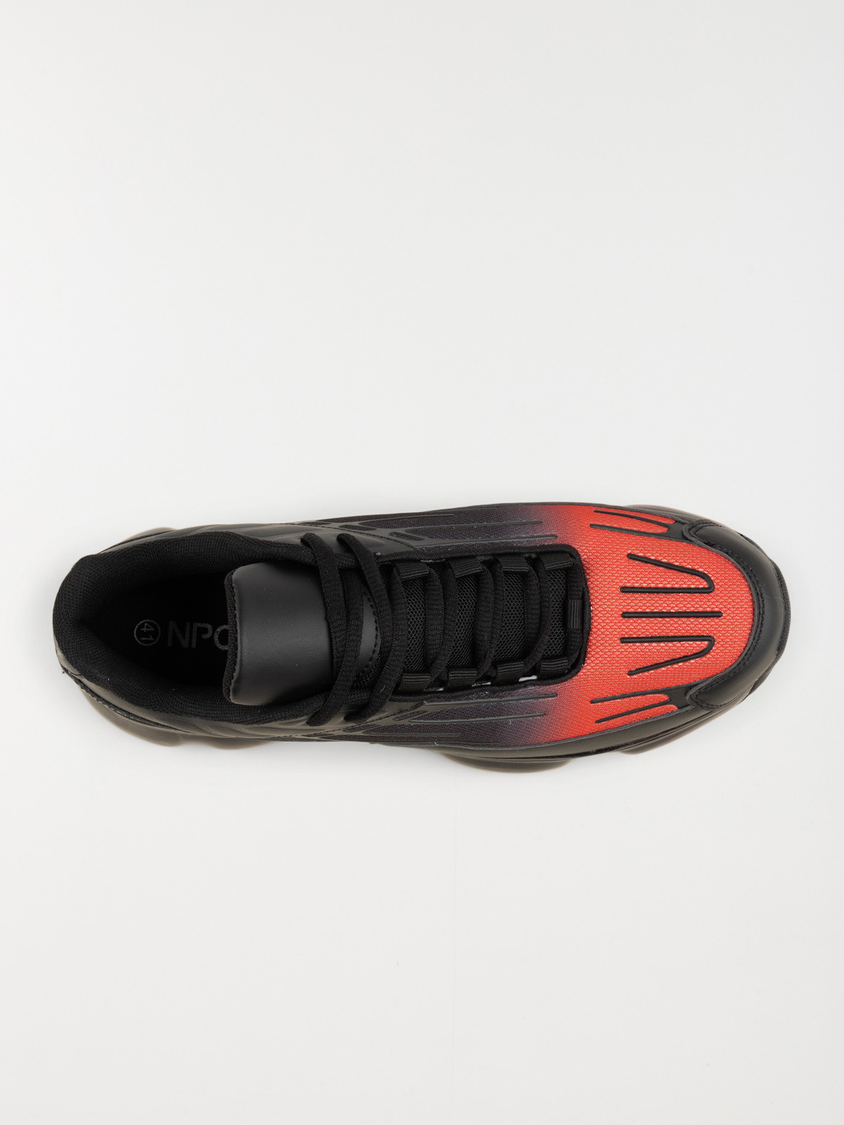 Baskets noires et rouges homme (40-46)