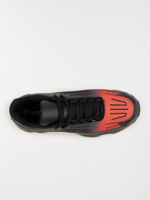 Baskets noires et rouges homme (40-46)