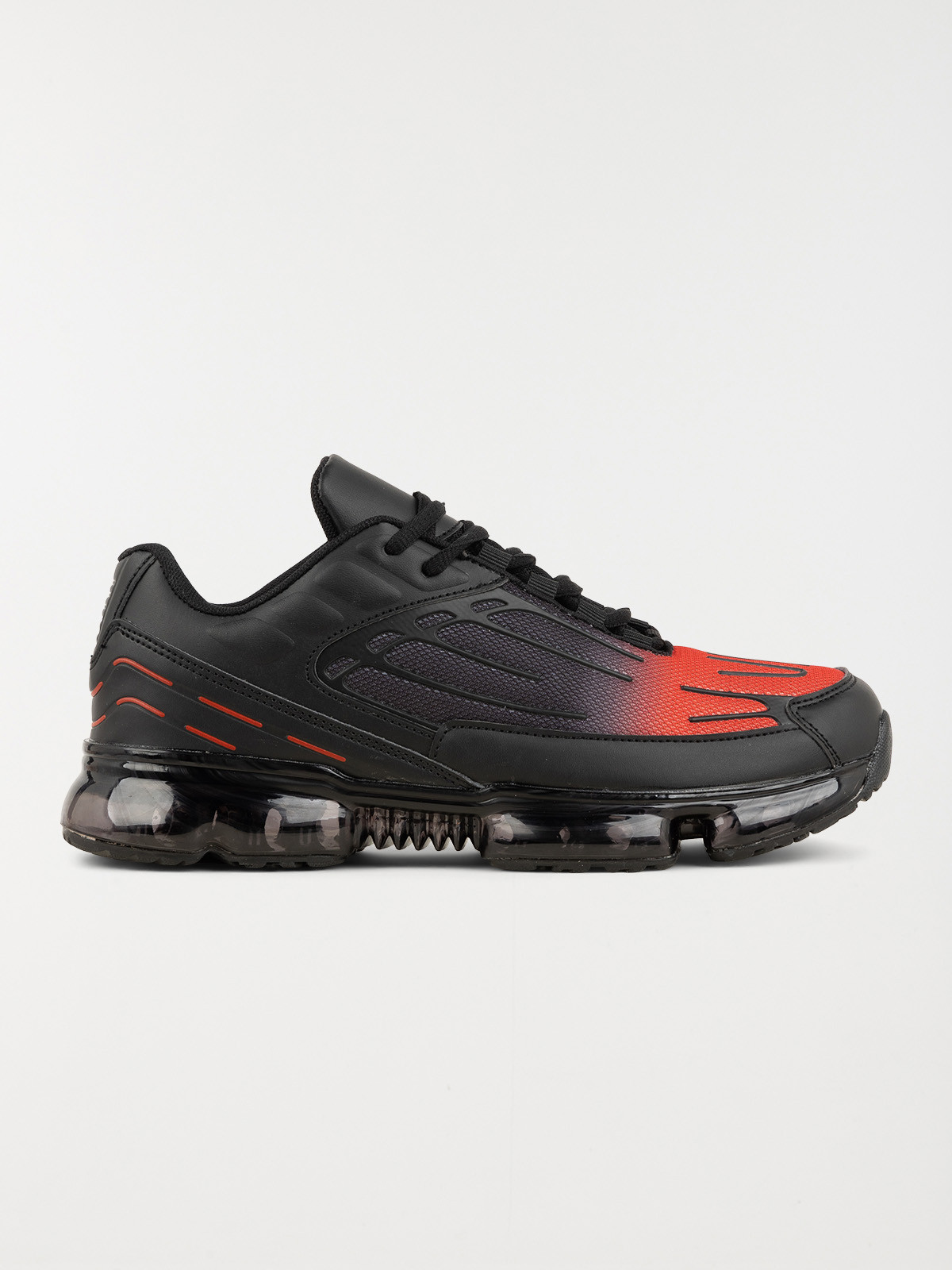 Baskets noires et rouges homme (40-46)
