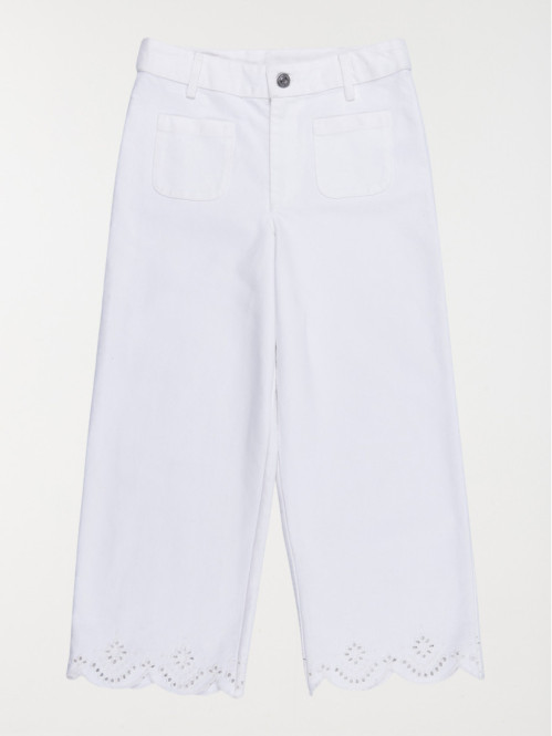 Pantalon broderie anglaise...