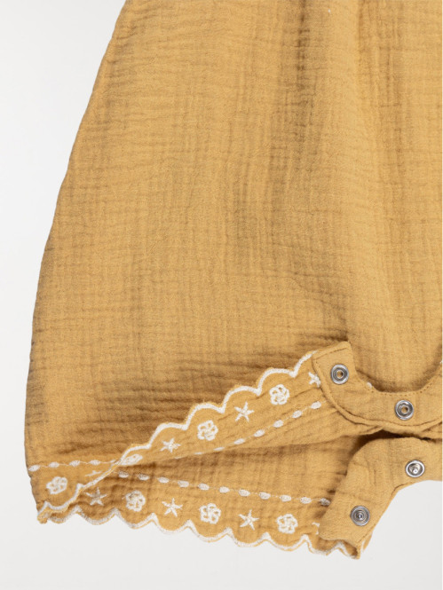 Combinaison brodée fille...