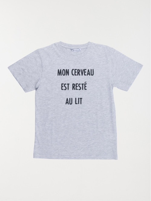 Pyjama court message garçon...