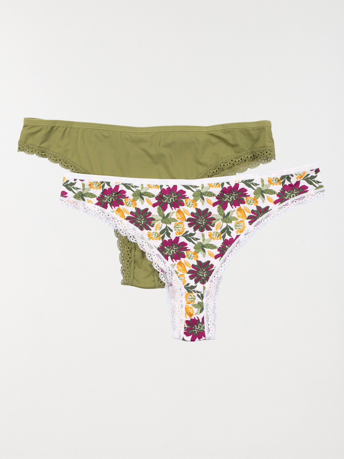 Lot de 2 tangas femme (S-L)