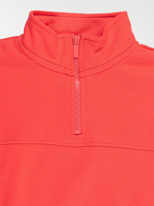 Sweat col montant zippé...