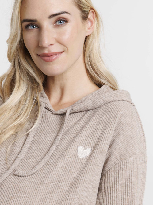 T-shirt capuche velours...