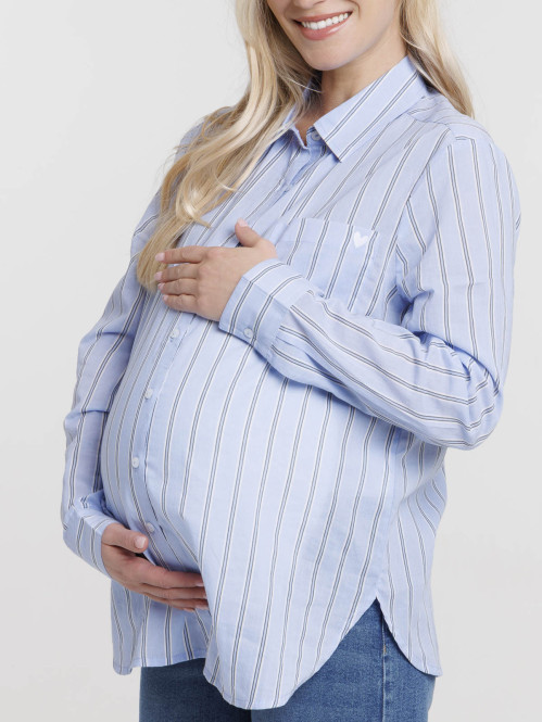 Chemise rayée maternité femme