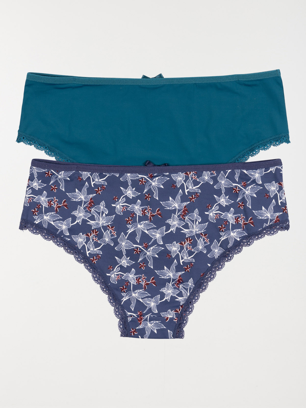 Lot 2 shorties imprimé/uni femme (36-46)