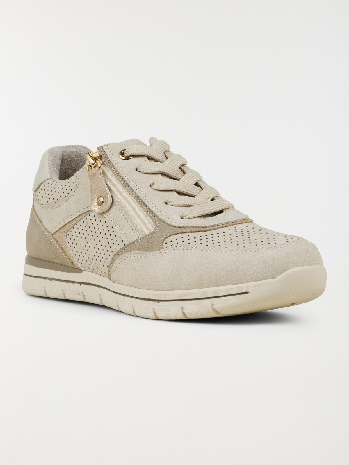 Baskets confort femme beige (36-41)