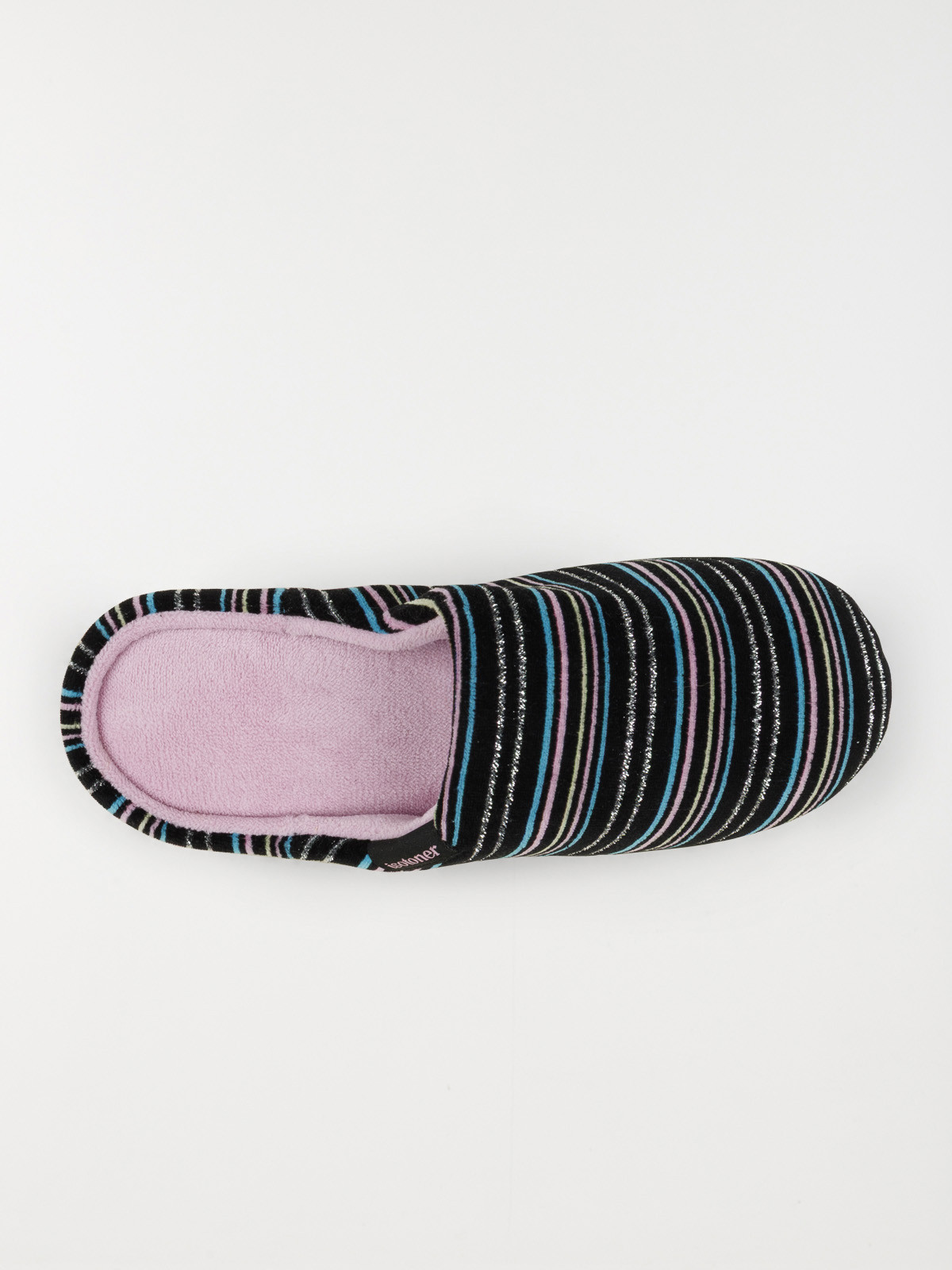 Chausson Isotoner rayures femme (36-40)