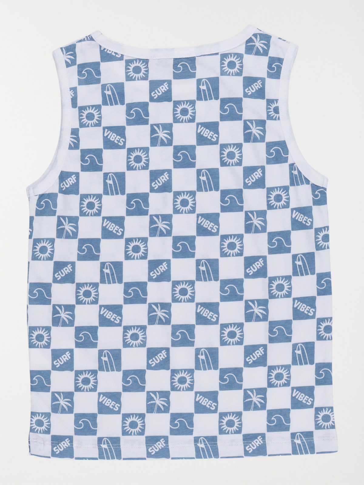 Débardeur imprimé damier garçon (3-12A)