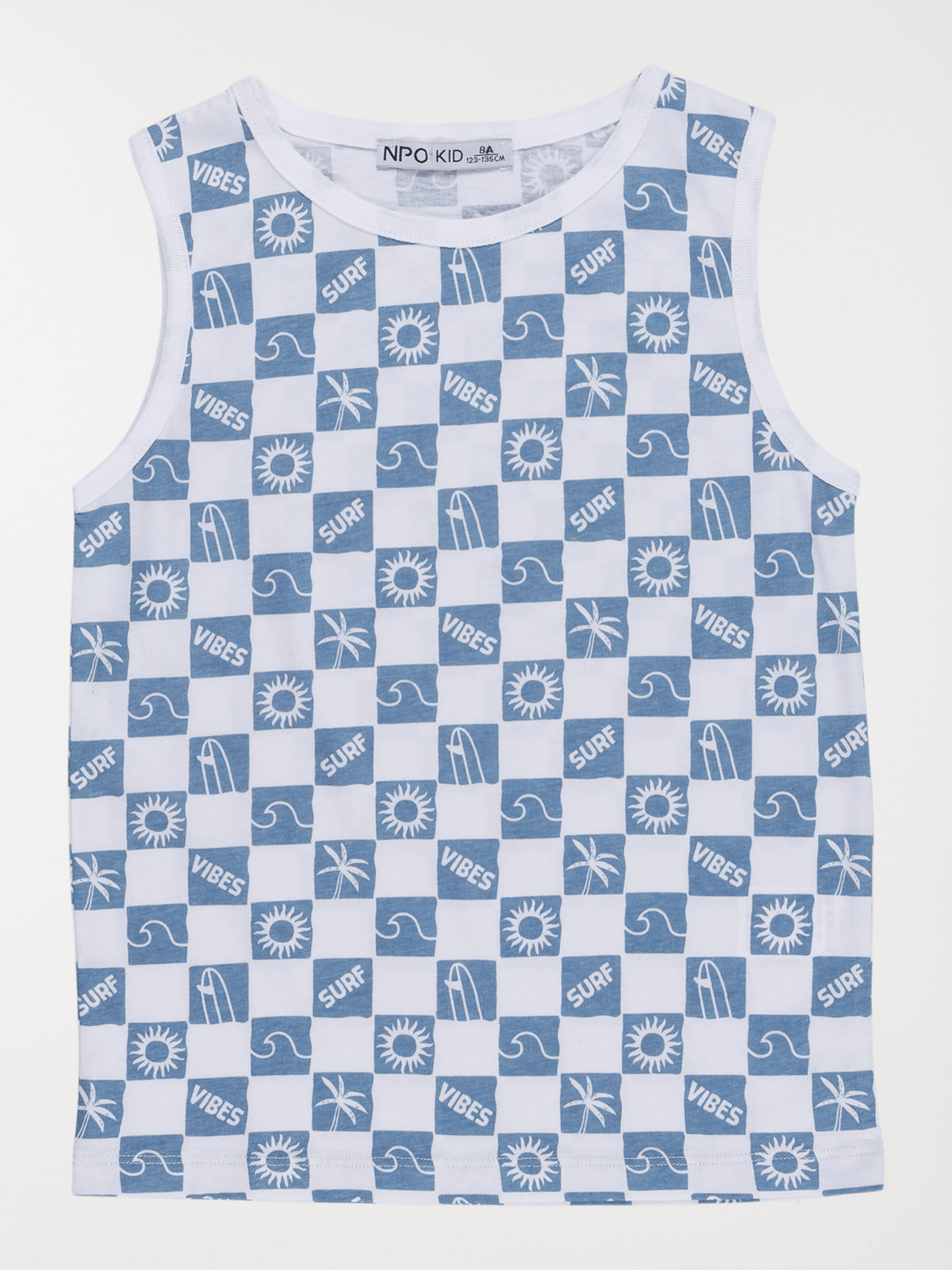 Débardeur imprimé damier garçon (3-12A)