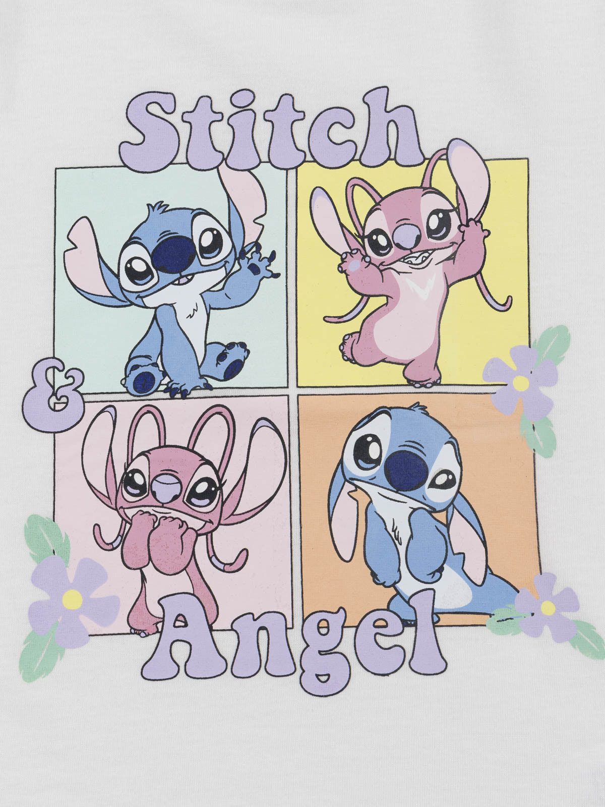T-shirt Stitch et Angel fille (4-12A)