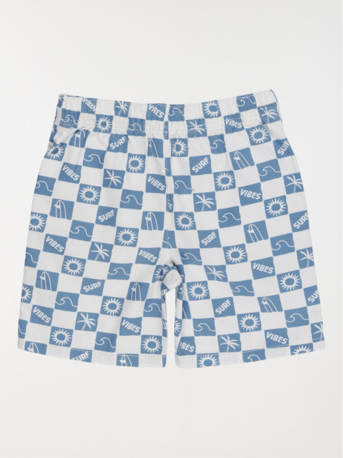 Bermuda imprimé damier...