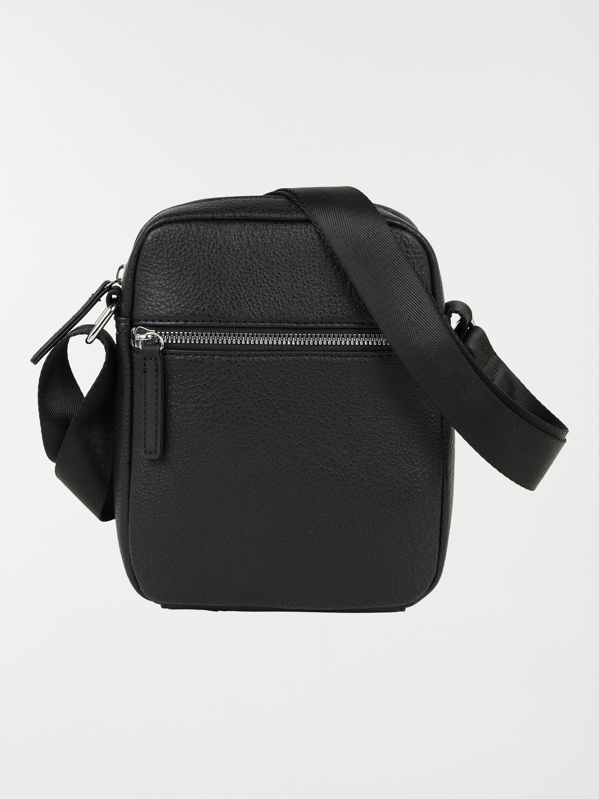 Pochette noire bandoulière homme