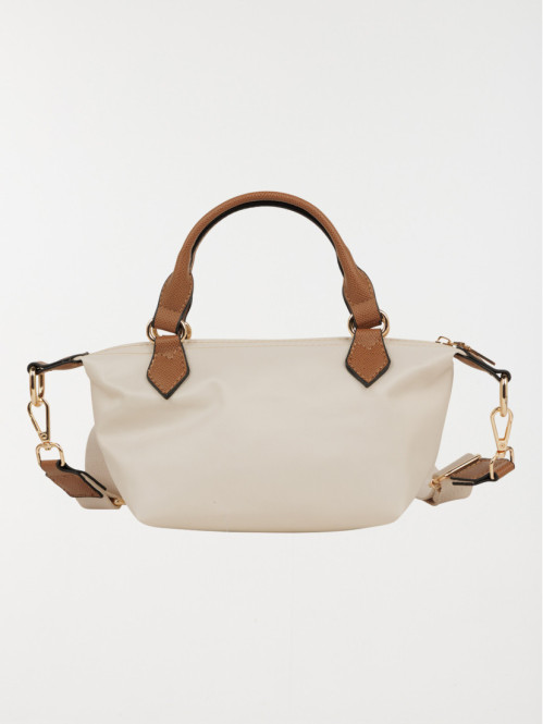 Sac à main bi-matière femme