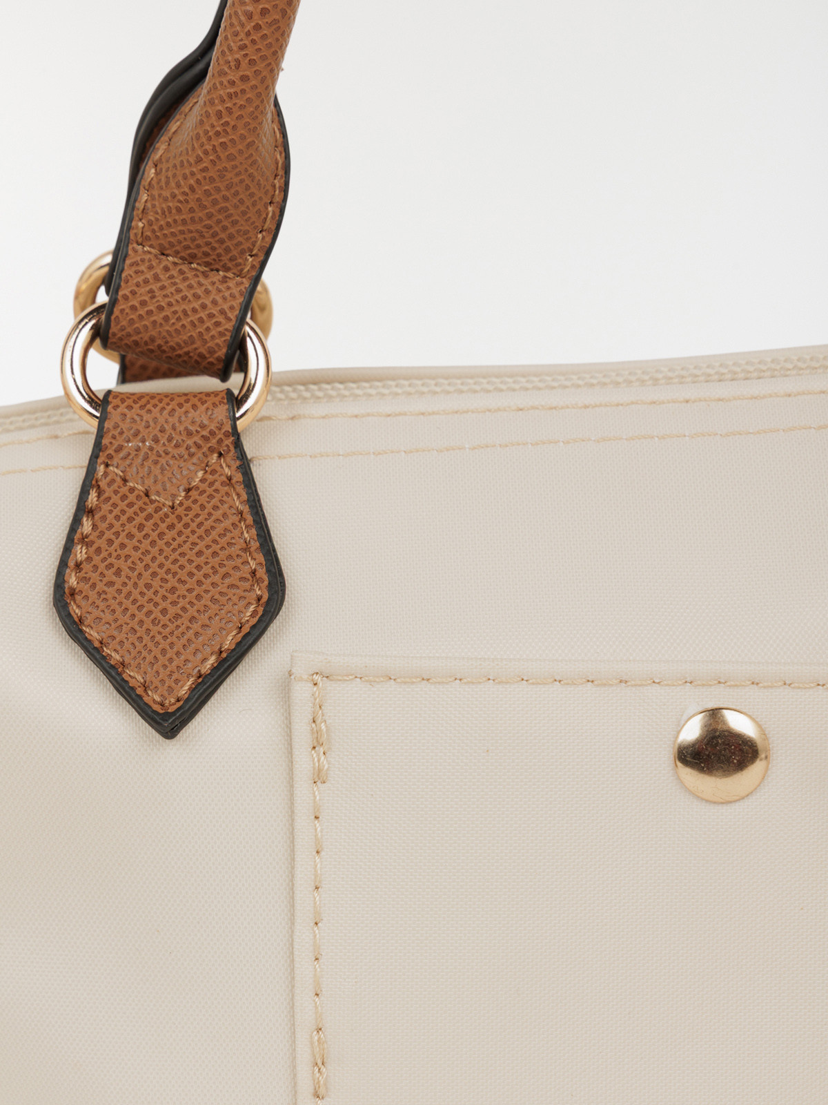 Sac à main bi-matière femme