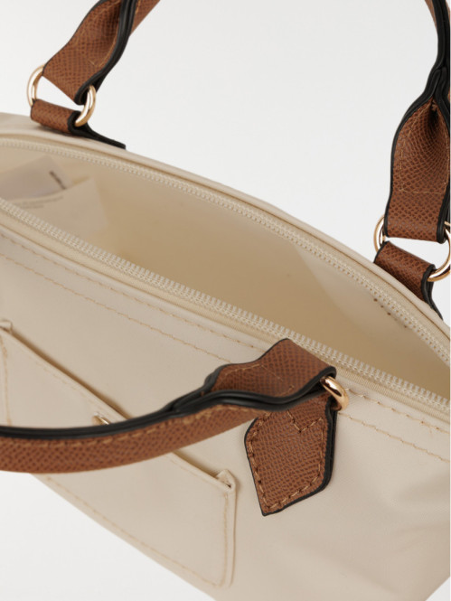 Sac à main bi-matière femme