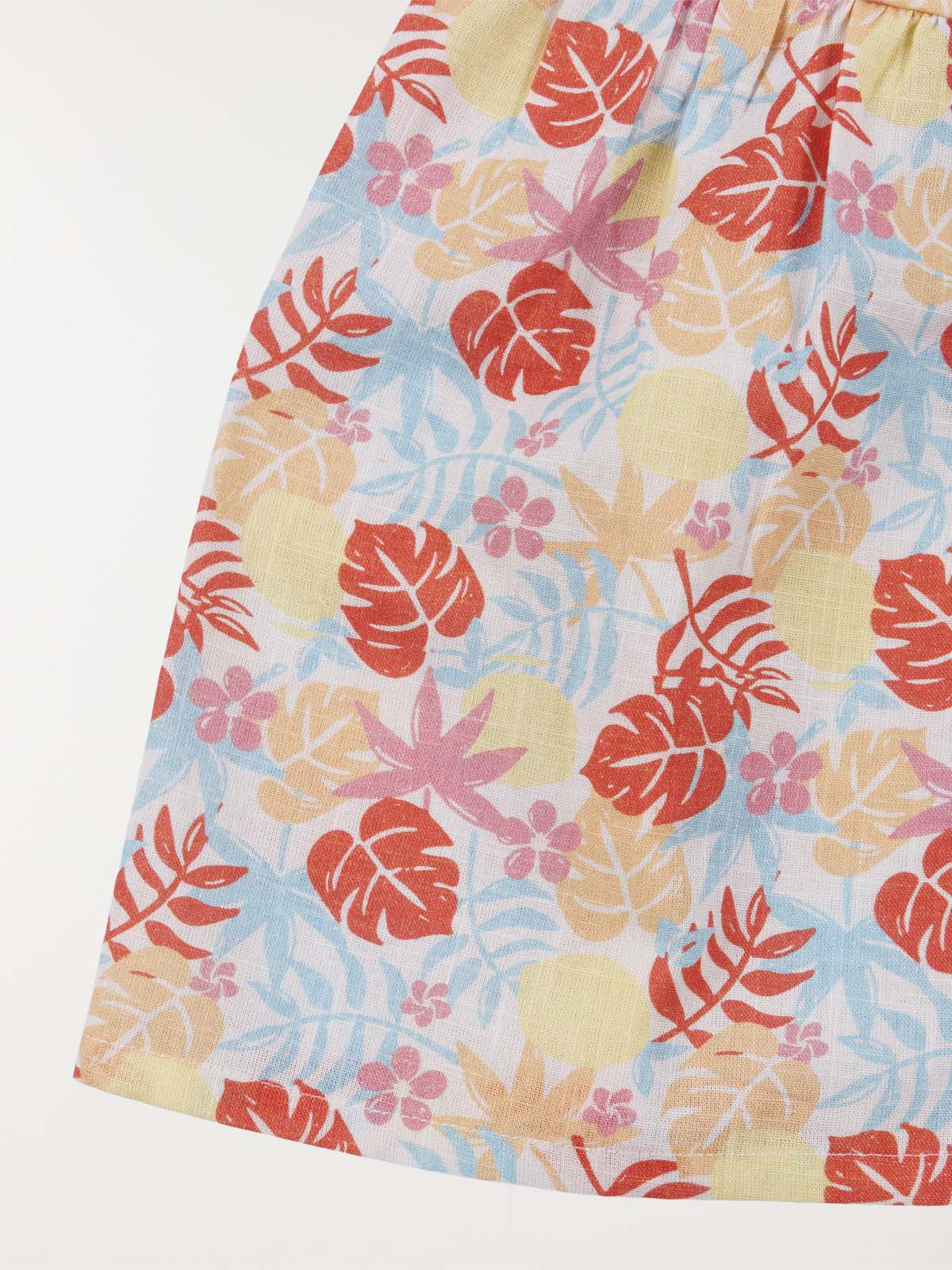Robe motif tropical fille (3-36M)
