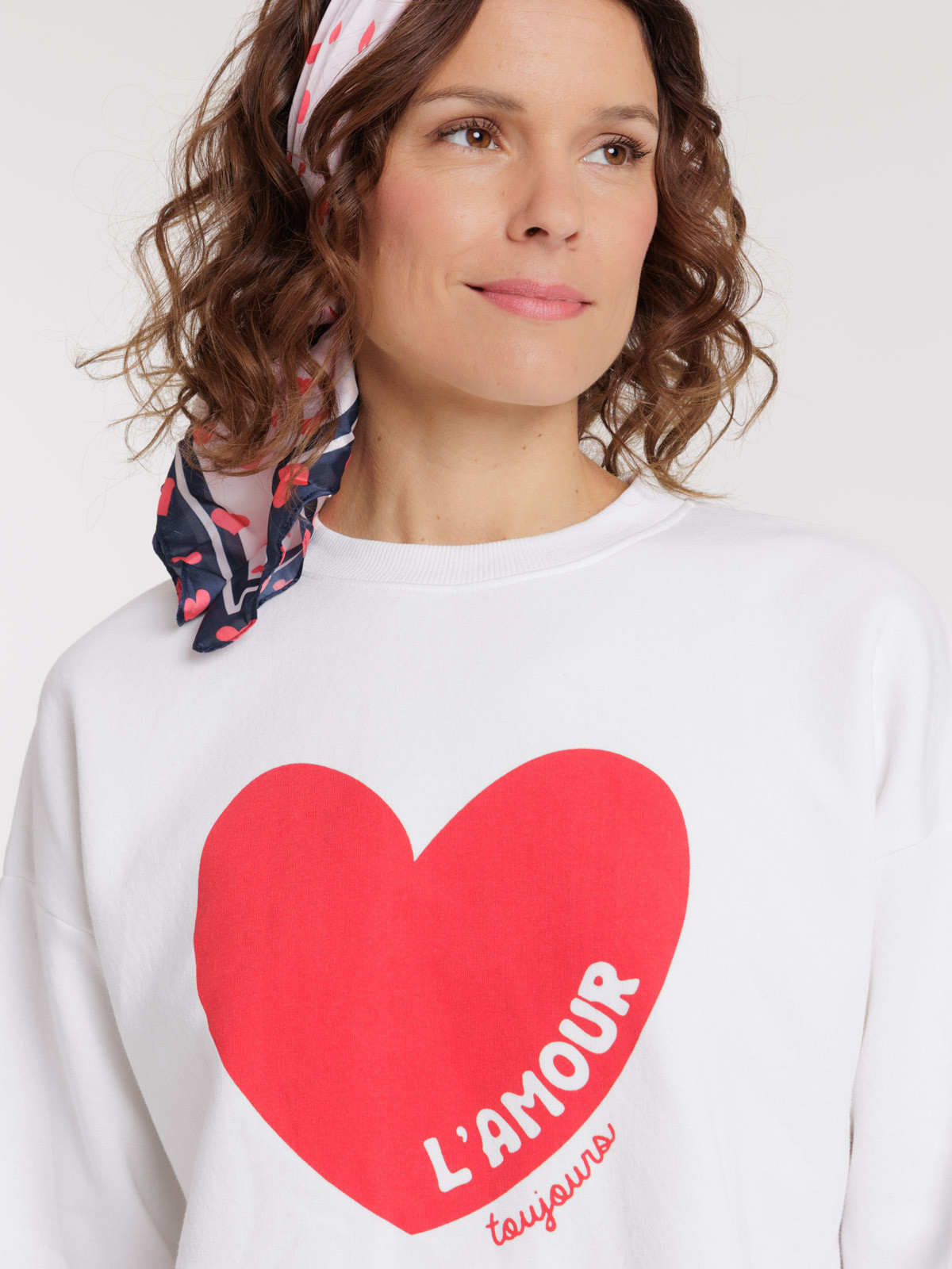Sweat coeur Saint-Valentin femme