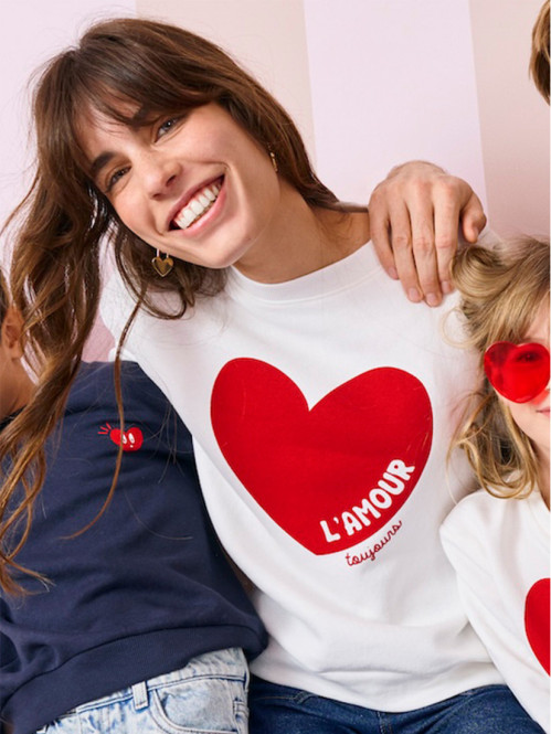Sweat coeur Saint-Valentin...