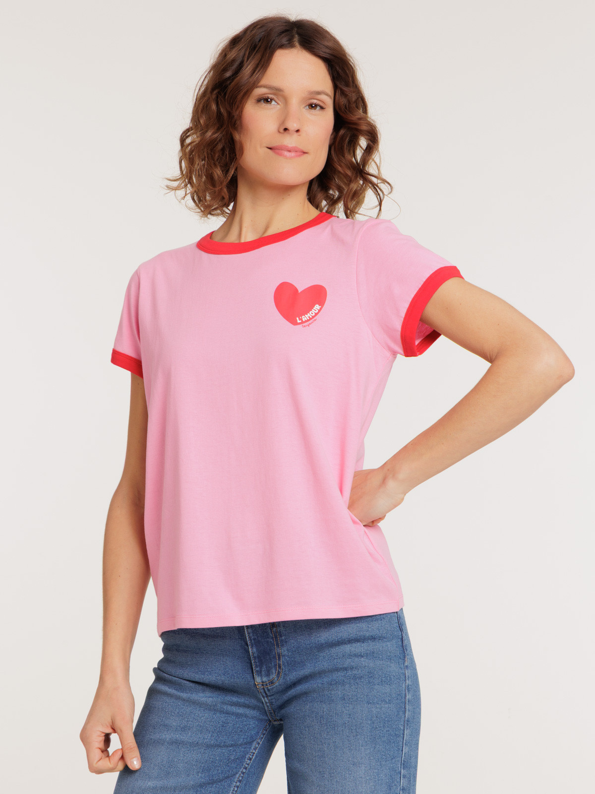 T-shirt amour Saint-Valentin femme