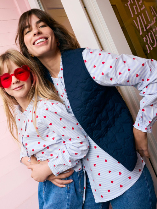 Veste sans manches coeurs...