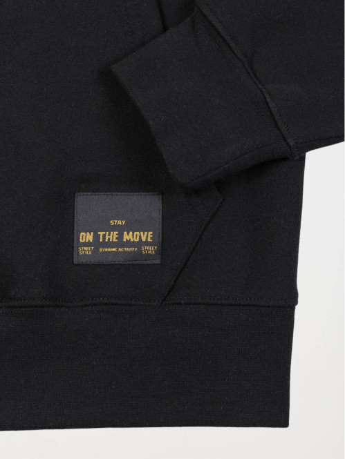 Sweat zippé capuche noir...