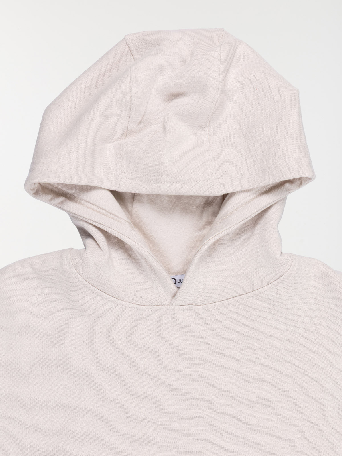 Sweat capuche uni craie garçon (XXS-M)