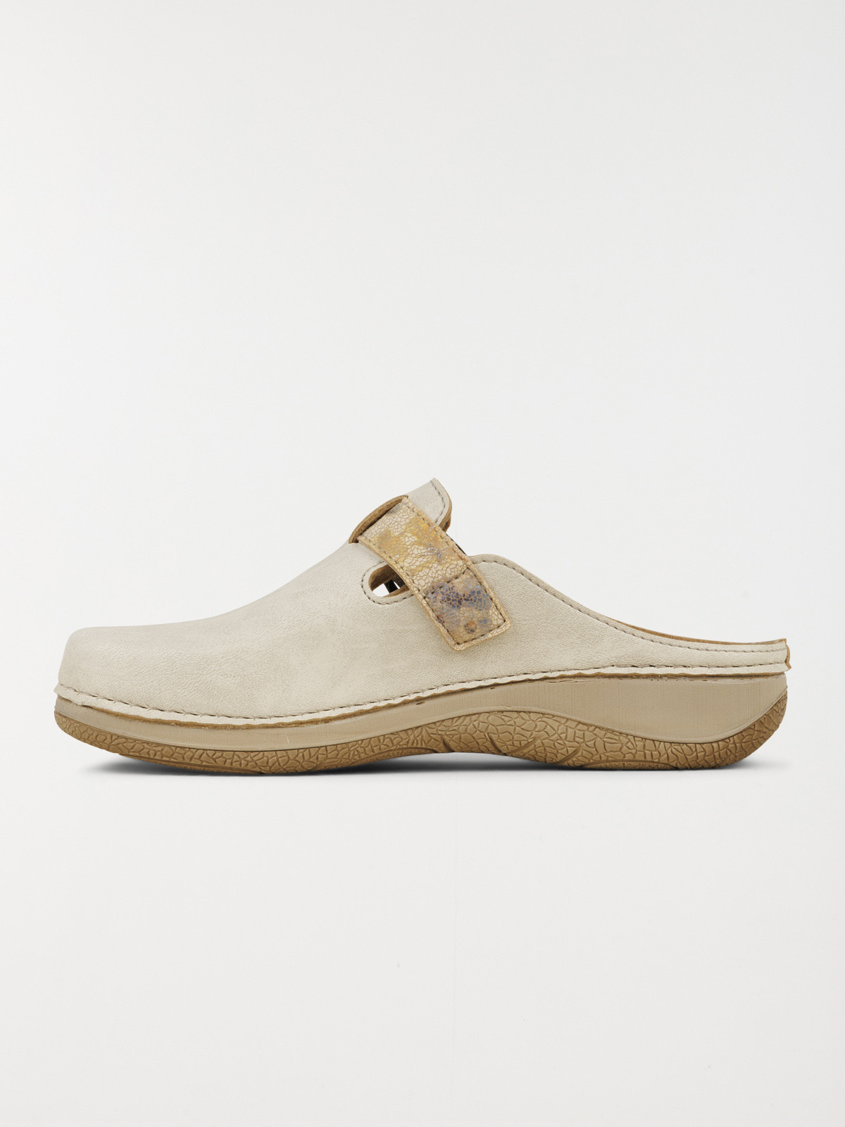 Mule fermée confort femme beige (36-42)