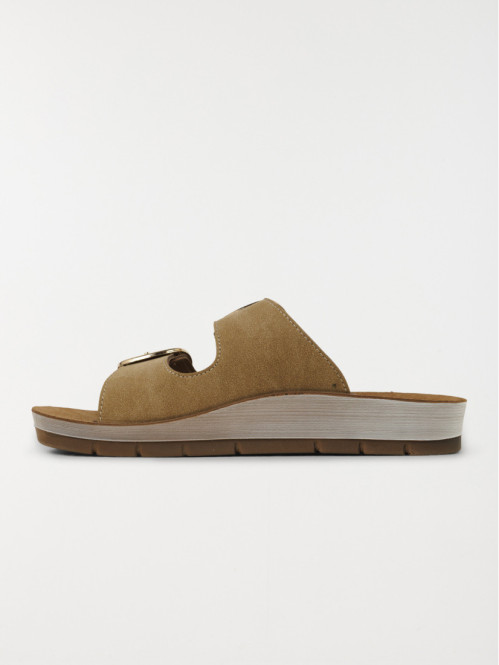 Mules plates boucles femme...