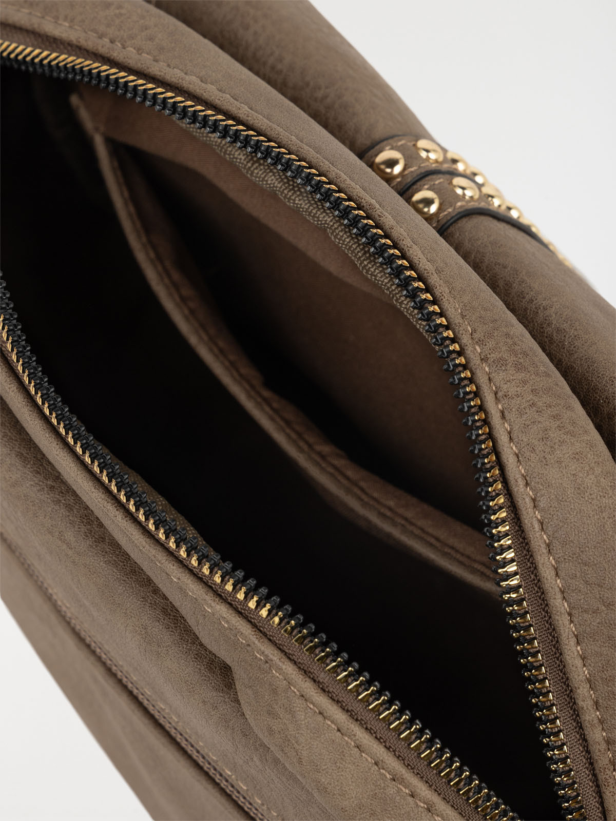 Sac besace trèfle doré femme