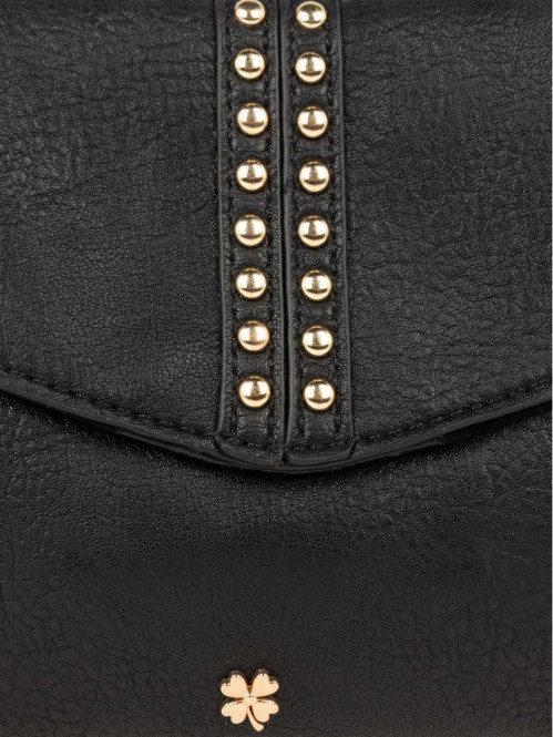Sac besace trèfle doré femme