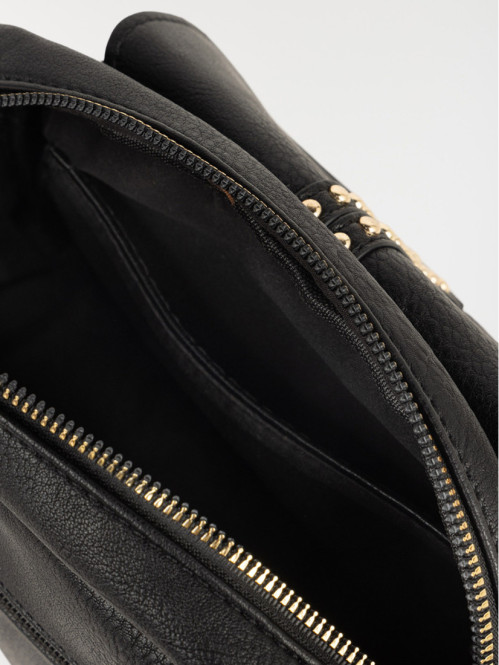 Sac besace trèfle doré femme