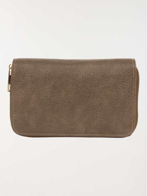 Portefeuille uni femme