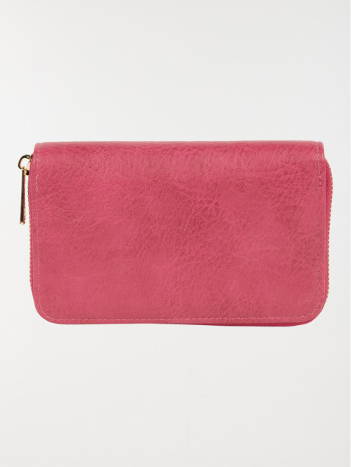 Portefeuille uni femme