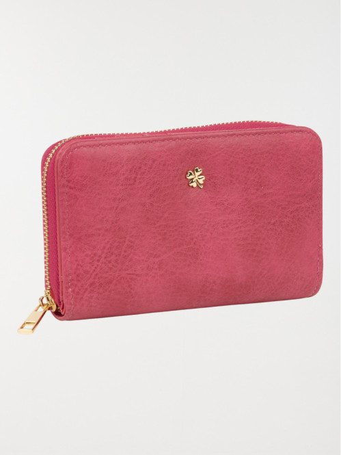 Portefeuille uni femme