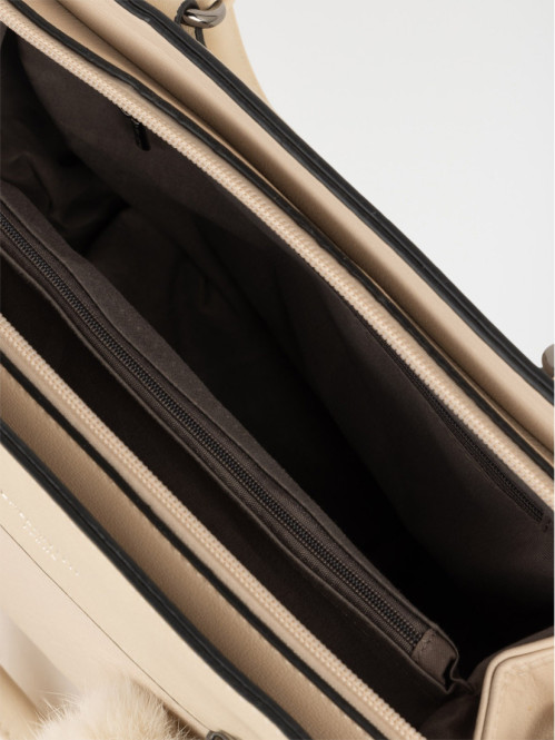 Sac à main pompon femme